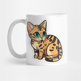 Exotic Bengal Cat Sticker - Premium Quality Mug